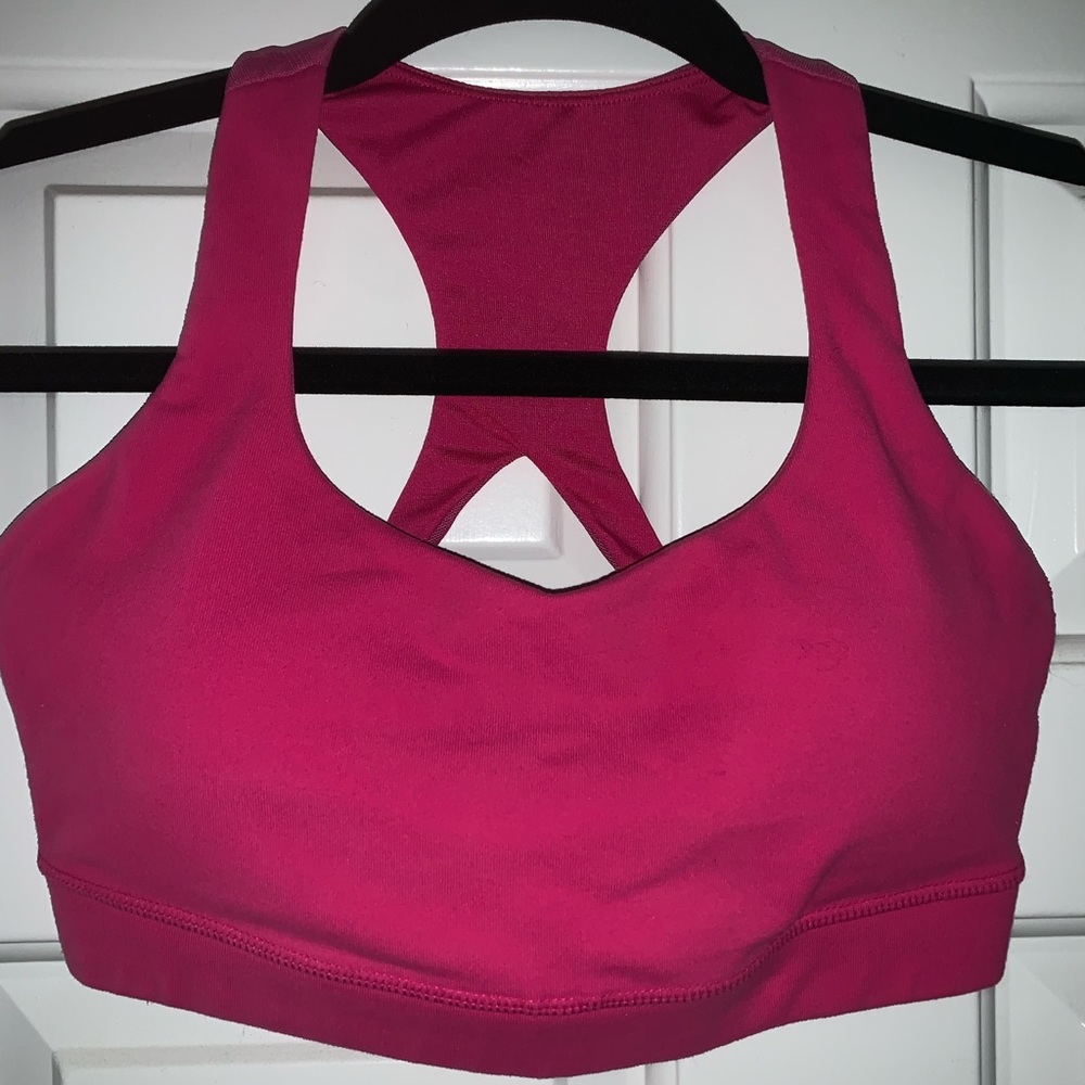 Hot pink Lululemon sports bra size 4